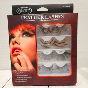 Glintz Feather Lashes SET OF FOUR CLUB PARTY
